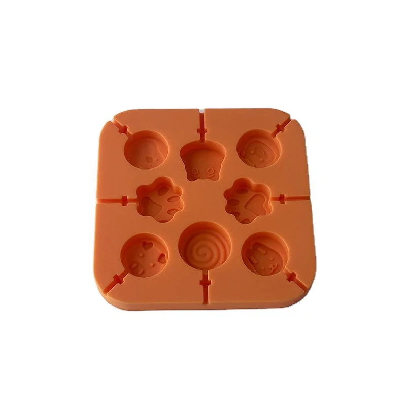 17 Types Christmas Candy Molds Silicone Bake Bakeware Tool Cartoon Pattern Lollipops Square Candy Chocolate Molds