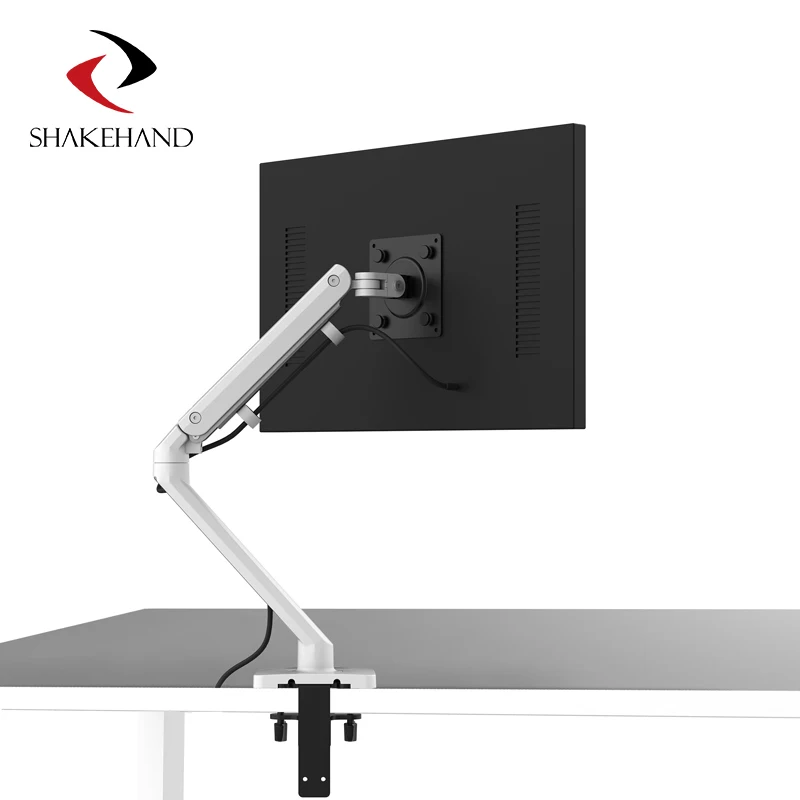 360 degree flexible gas spring folding lcd monitor arm / bracket