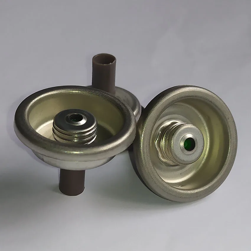1 Inch Butane Gas Cartridge Valve Refrigerant Valve For 2 Piece Aerosol Can