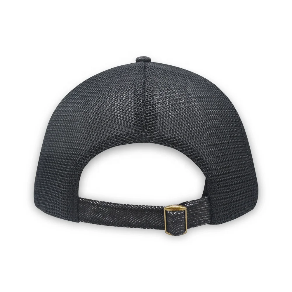 High quality Dubai stylish gorin bros black polyester Net mans embroidered anime fashion 5 panels mesh trucker cap hat