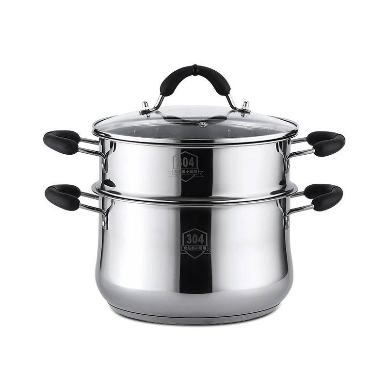 Double Ply 304 Stainless Steel Material Multifunctional Cooking for Steamer Pot
