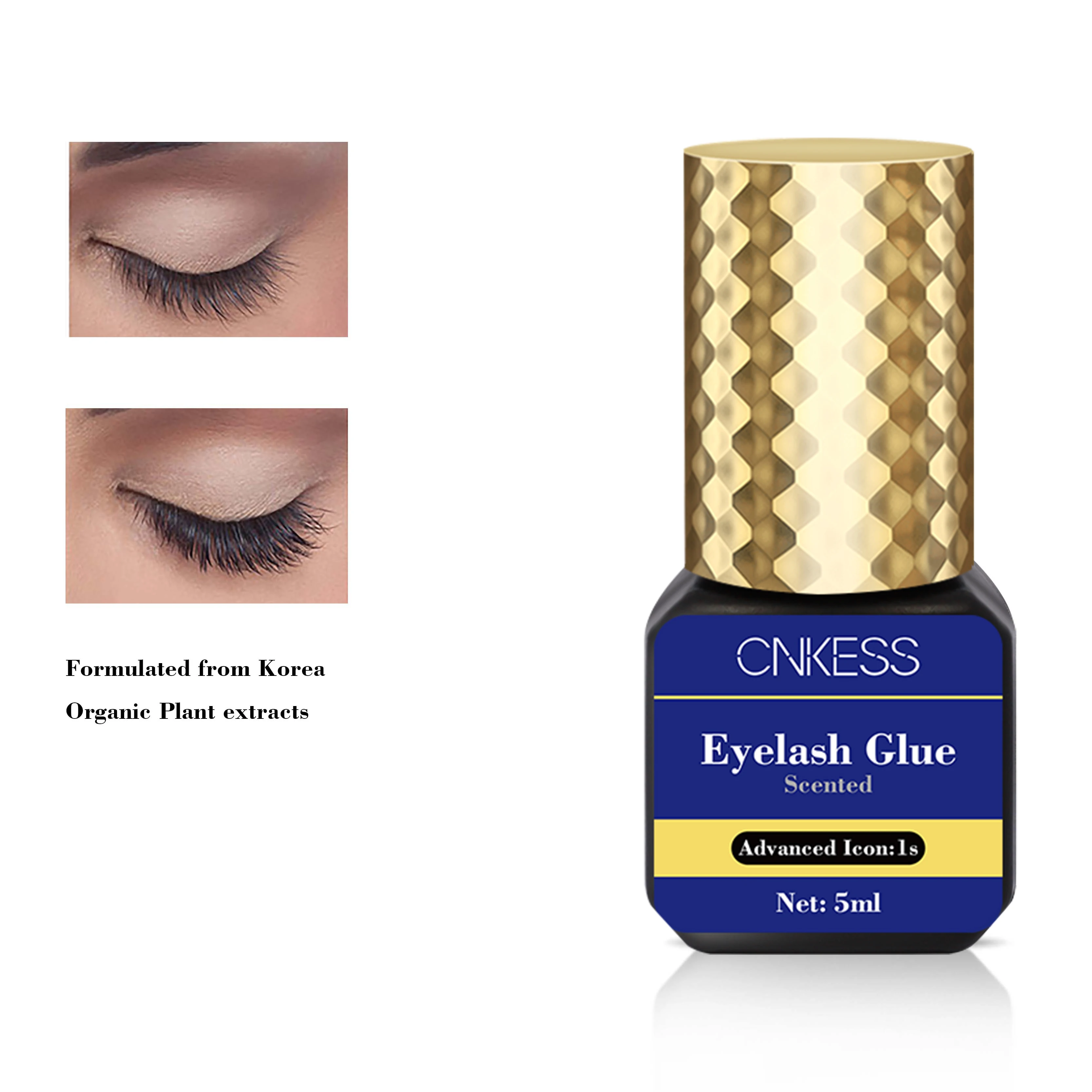 Permanent Eyelashes Extension 5g Glue Sensitive New Design Fragrance Korean Opp Bag Oil and Water Resistant Eyelash Glue .5 Sec