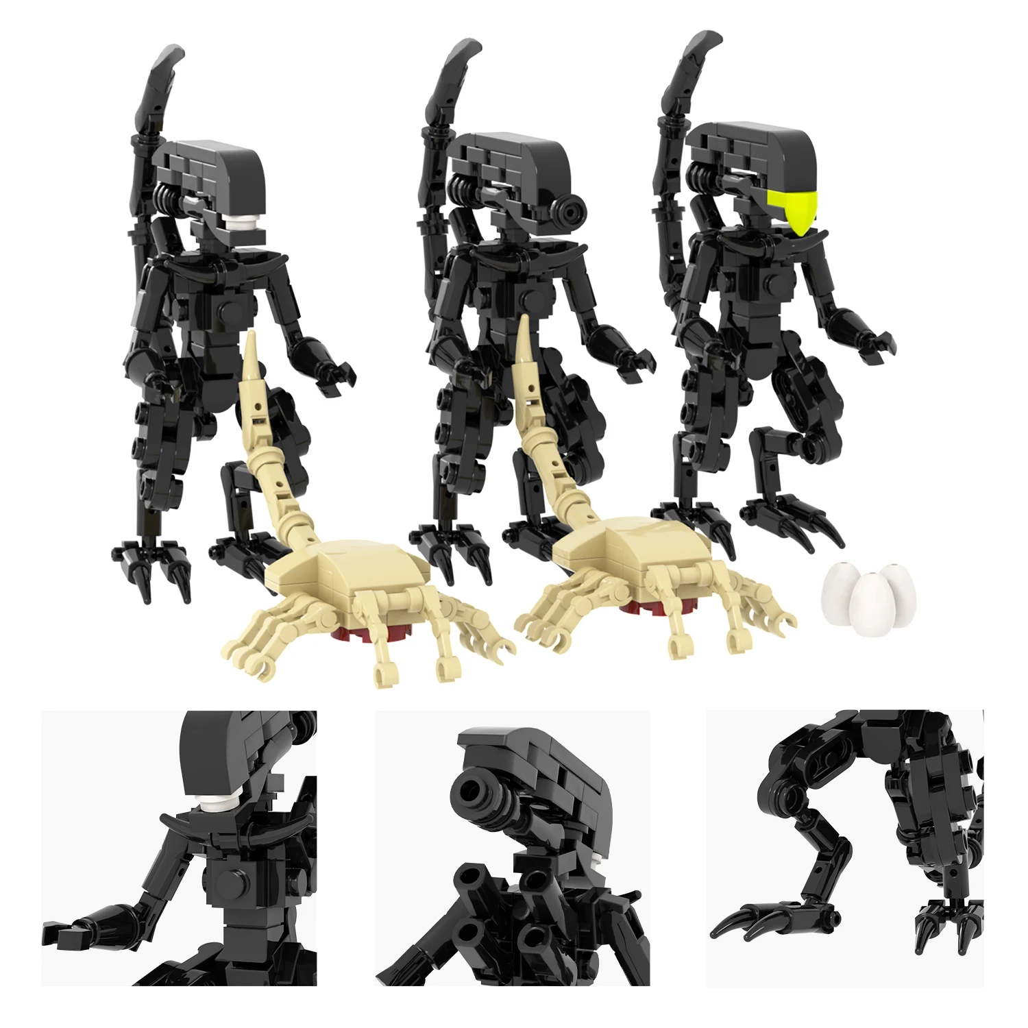 MOC Bricks MOC1565 337PcS Alien Character Mini Diy Building Block Sets Educational Kids Toys