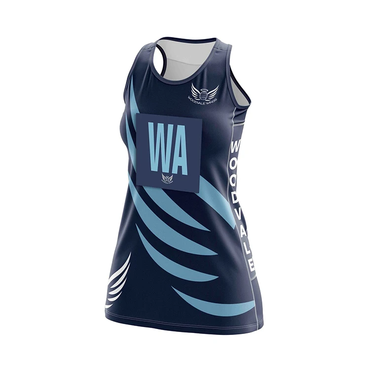 Пользовательские нагрудники Netball для теннисной одежды Униформа с сублимационной