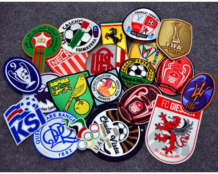 Custom Fabric Embroidered Patch Badges Sew on Embroidery Patches Clothing Woven Patch