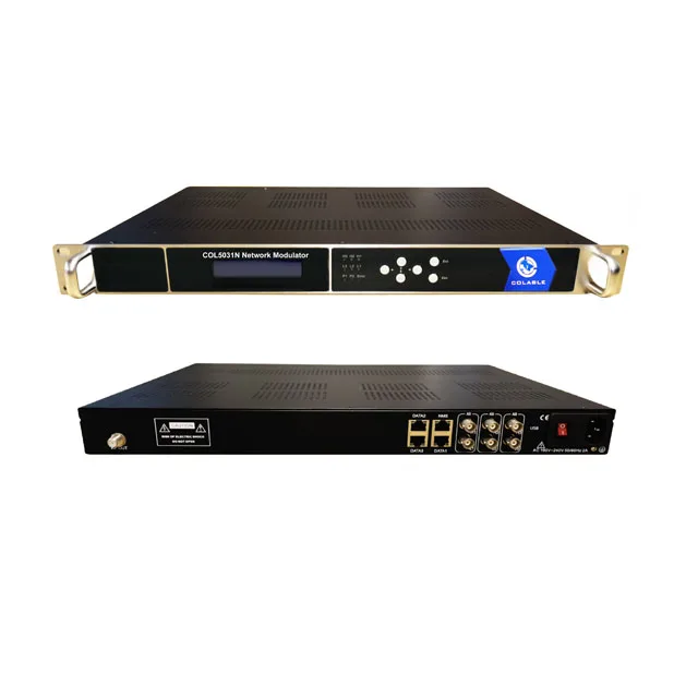 Интернет-сервис ip-модулятор 8/16/24/32 DVB-C DVB-T ISDB-T http rtmp hls в udp преобразователь DVB модулятор COL5031N