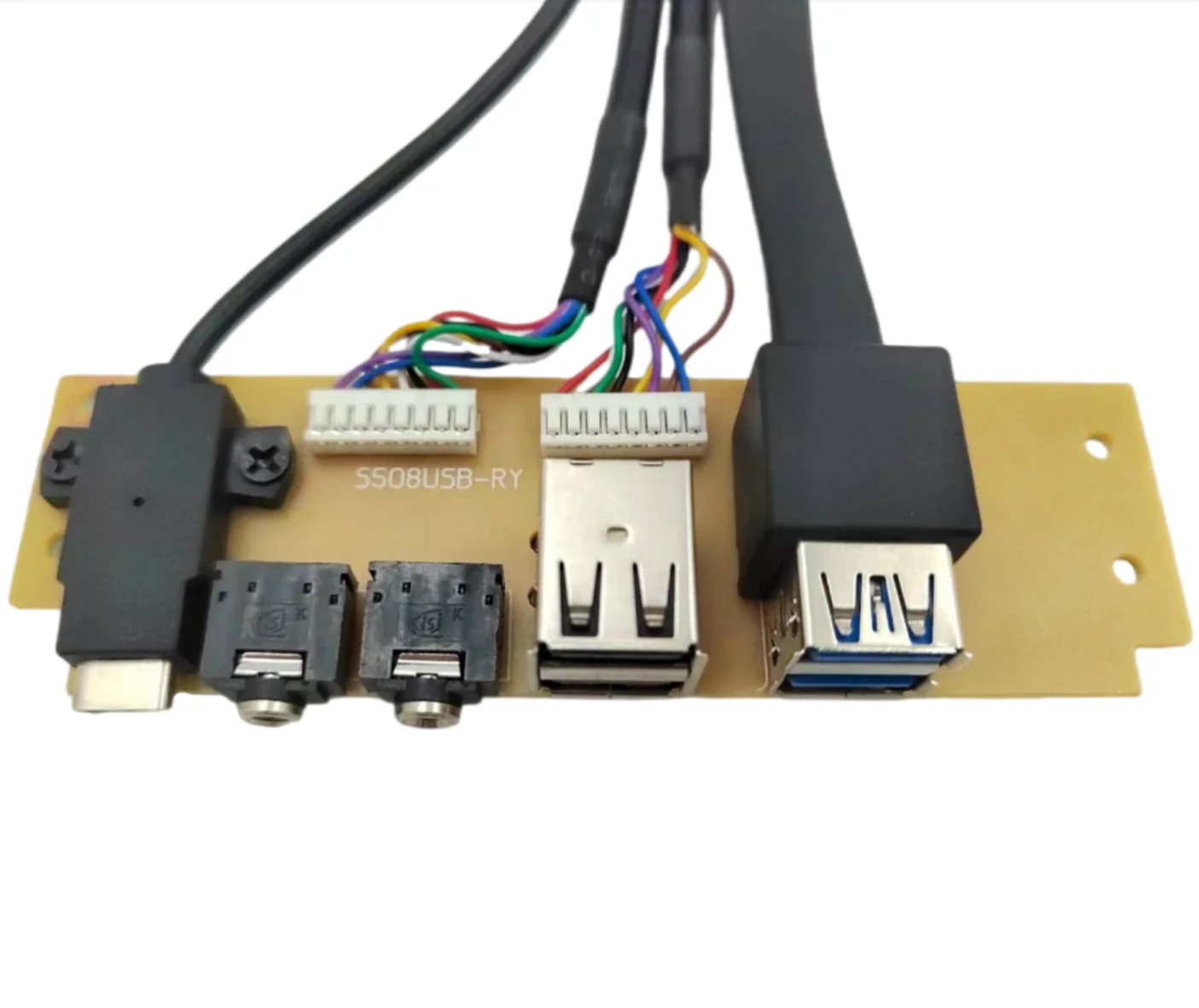 PC Computer Case PCB Dual USB 3.0   Dual USB2.0   TYPE C and HD Audio Connector Extionsion Data  Cable
