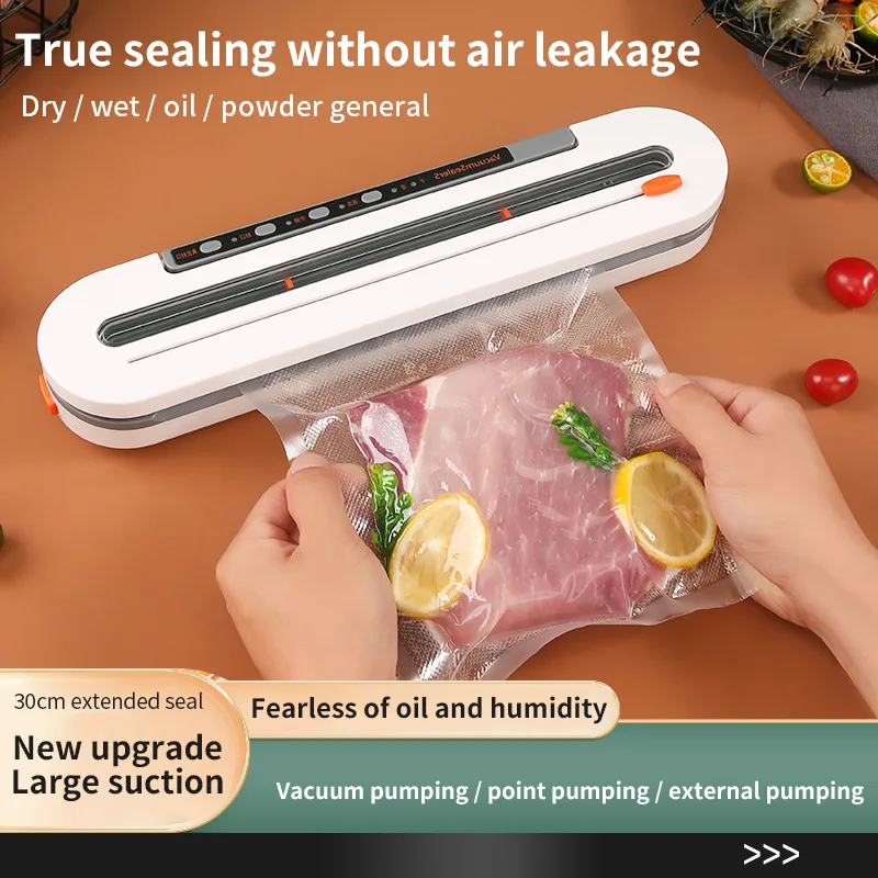 High Quality Kitchen Portable Vacuum Sealer Machine Professional Home Easy Use Vacuum Food Sealer with Cutter