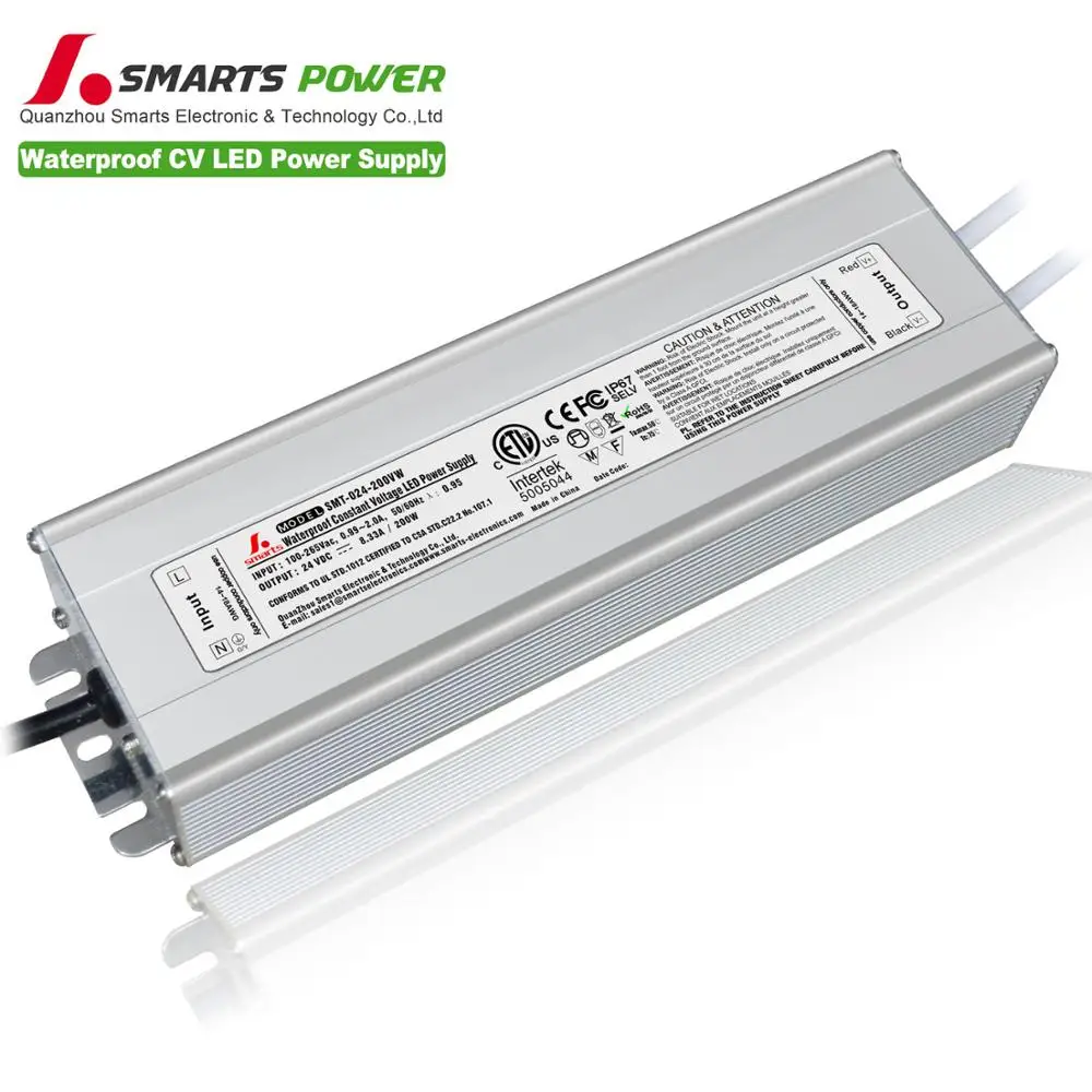12V 24V 36V 48V DC 200w led driver waterproof power supply