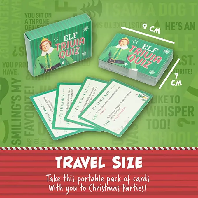 Buddy The Elf Trivia Quiz Game , Elf The Movie Trivia Christmas games Fun gifts Wholesale