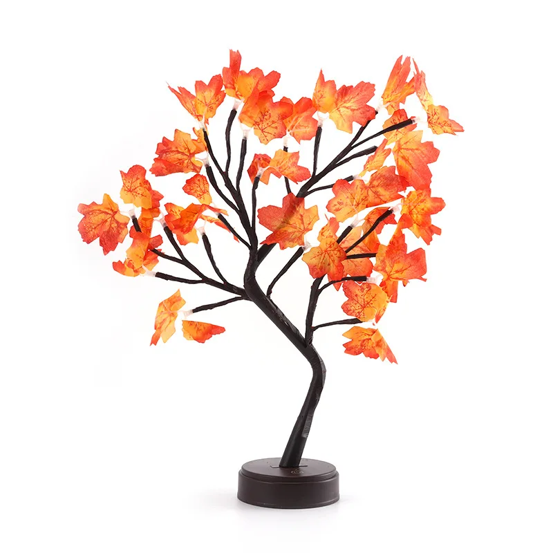 Rose flowers tree table lamp USB battery remote control valentine day gift for wife mother wedding holiday party