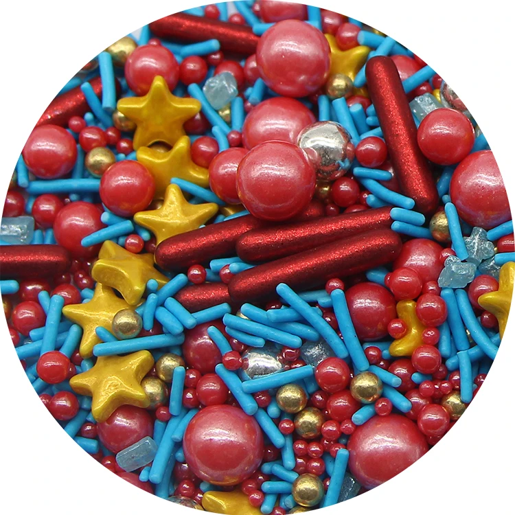 Красный, синий, золотой, оптом, разноцветный сахар, смешанный