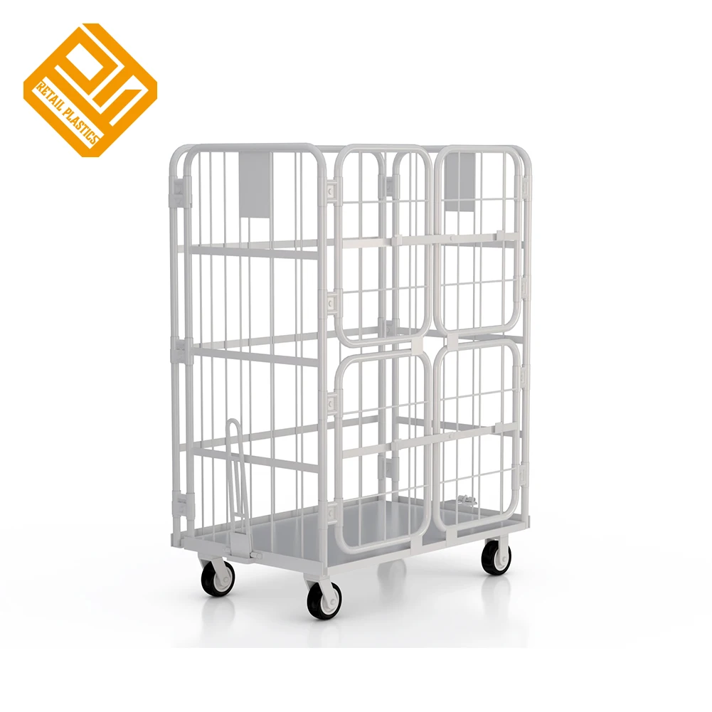 Складной контейнер из металлической проволоки для