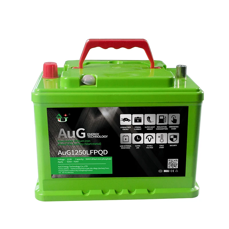 Car Starter Battery 12V 50Ah LiFePo4 Phosphate Lithium Ion Pack for Electric Vehicle