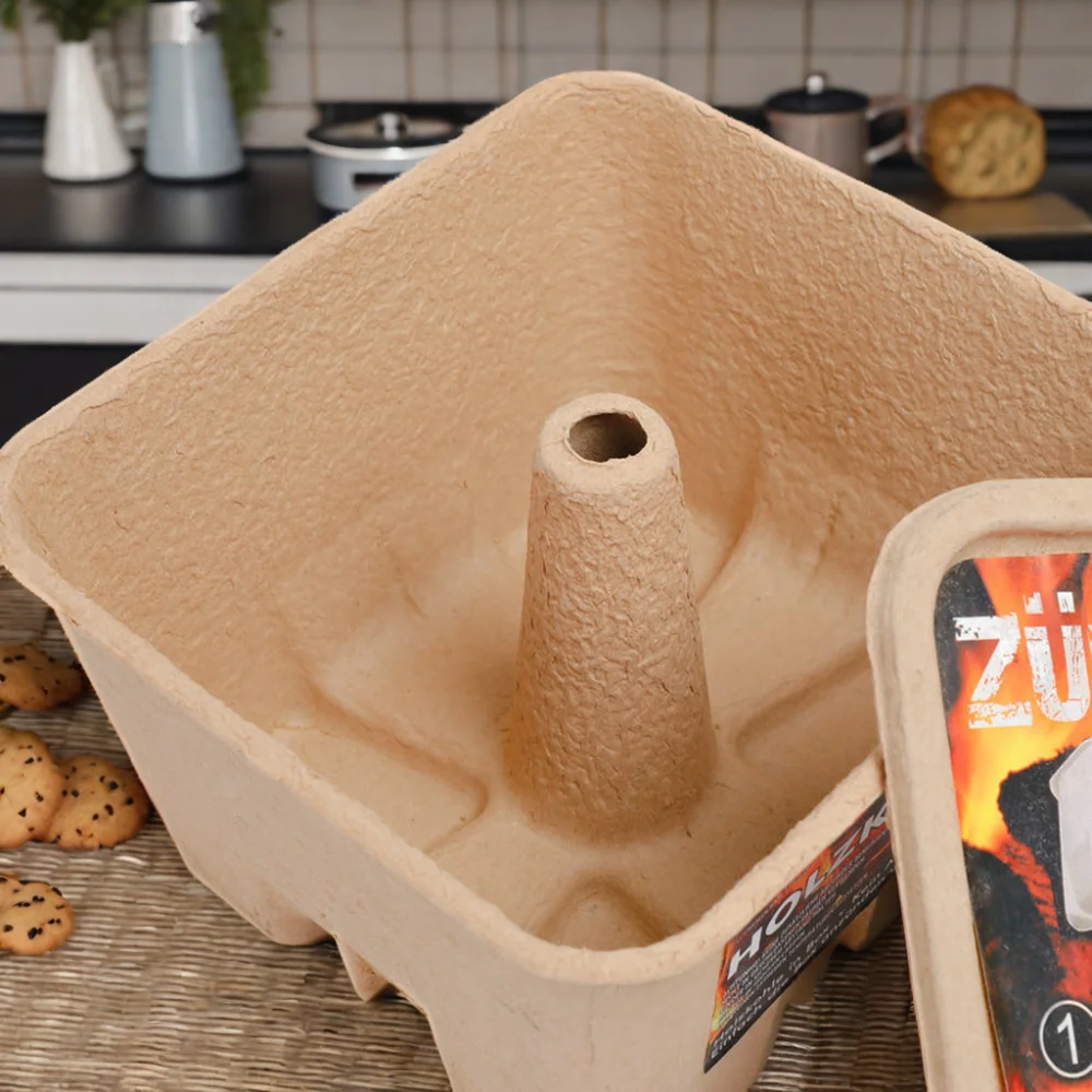 OEM/ODM Custom Biodegradable Sugarcane Pulp Tray Recyclable Fine Quality Paper Box Food Compostable Protection Factory