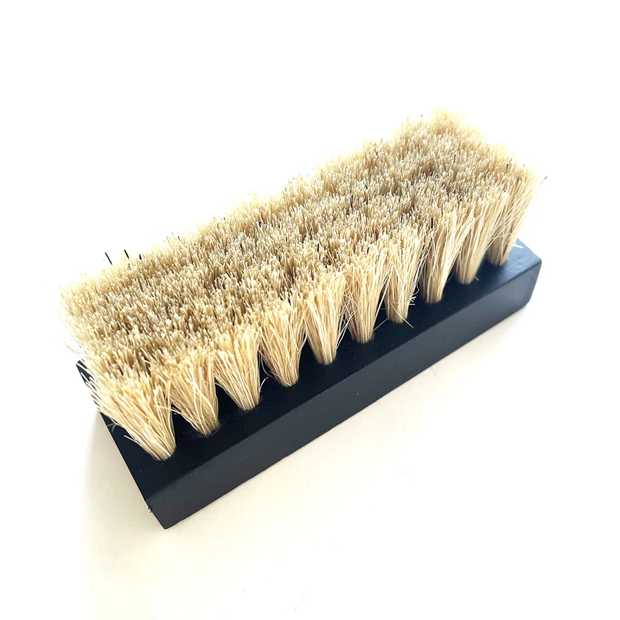 customized bristle hair nylon hair wooden shoe cleaner sneaker cleaning brush