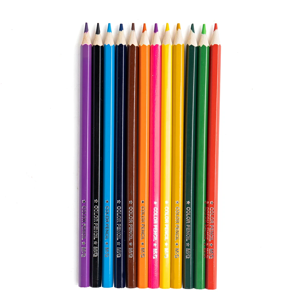 Oil-Based Lapis De Cor Profissional 36 Color Barrelled Art Pencils Set Kids For Drawing Sketching