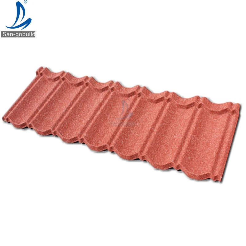 Thailand Stone Coated Metal Roofing Flat Sheet Black Damp Proofing 22 Gauge