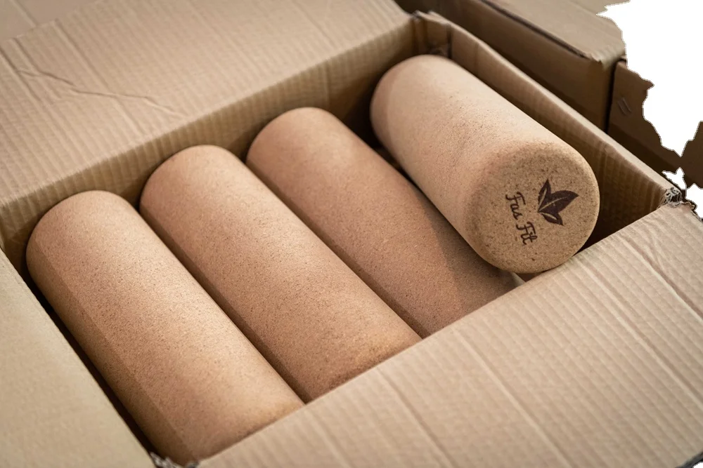 2024 Custom Cork Foam Roller Yoga Massage Roller for Fitness Exercising
