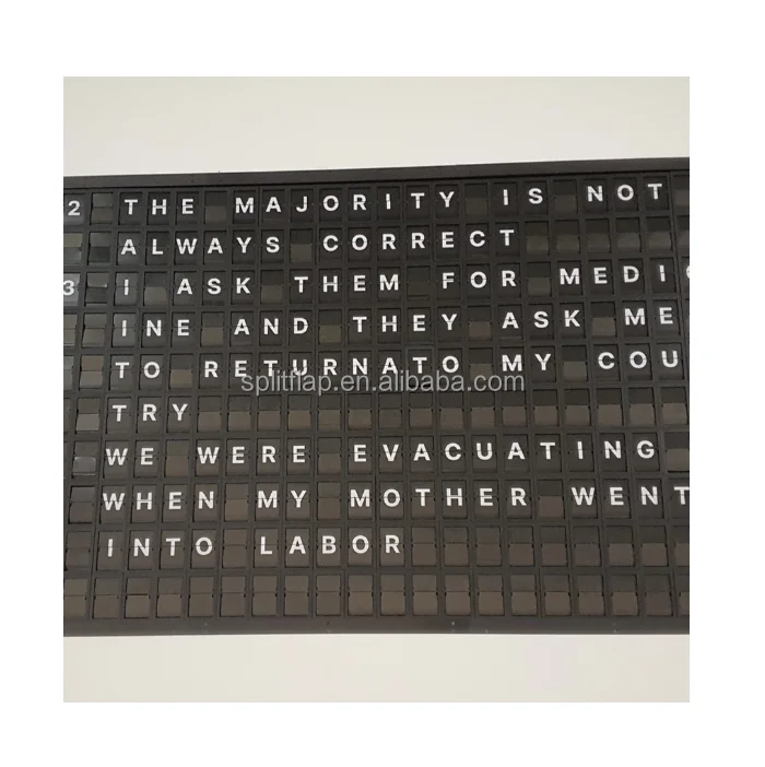 airport departure display board split-flap display