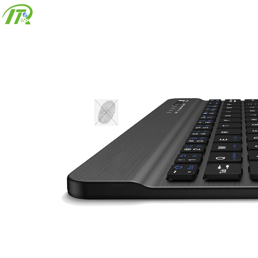 Custom Logo Supplier Slim Chocolate Keys Portable Wireless RGB LED Backlit Gaming Keyboard