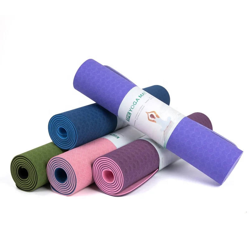 Easy to Operate Indoor Sports Mat Yoga Eco Friendly TPE Yoga Mat Set for Body Building