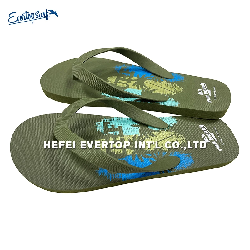 Wholesale flop anti-slip pe board sublimation flip flops slippers flip-flops slippers for men