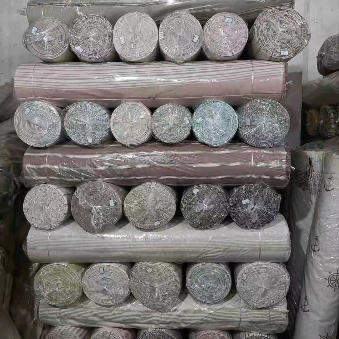 Hot Sale Jacquard High Quality Stain Repellent Stock Linen Home Textile Curtain Window Fabric