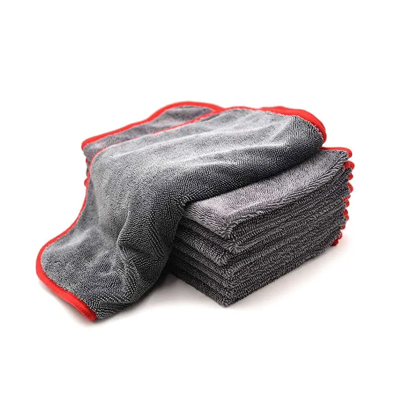 600GSM Microfiber Twisted Loop Drying Towel, Twisted Car Towel Scratch-Free, Lint-Free and Swirl-Free