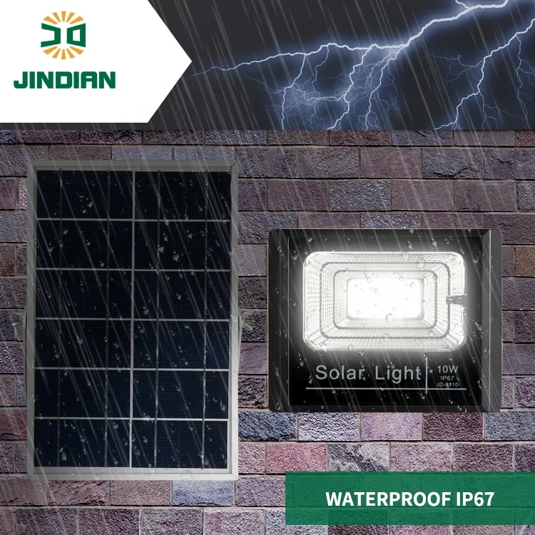 
JD JD High brightness remote control solar lamp 5w 6v outdoor solar flood light parts 