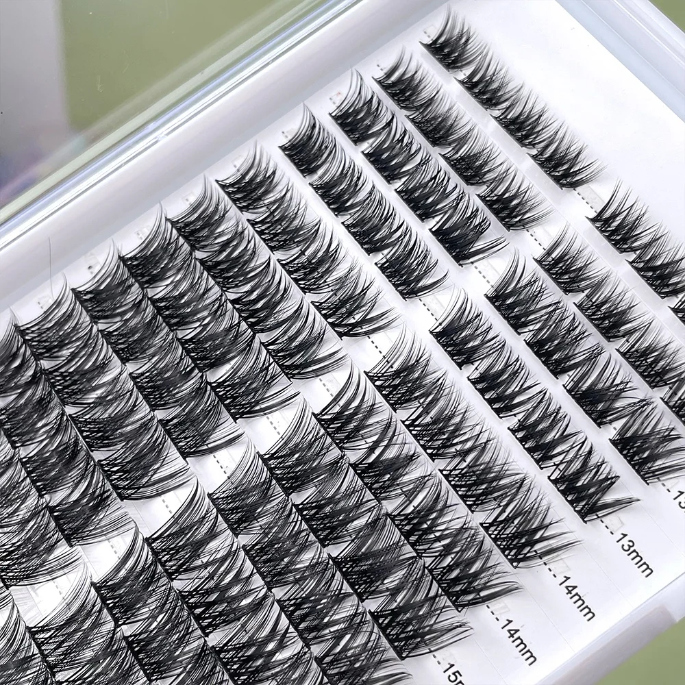 Private Label Segment Lashes Custom Kit Lightweight Volume Diy Soft Cluster Lashes Vegan Russian Real Mink 20MMLashes Cluster
