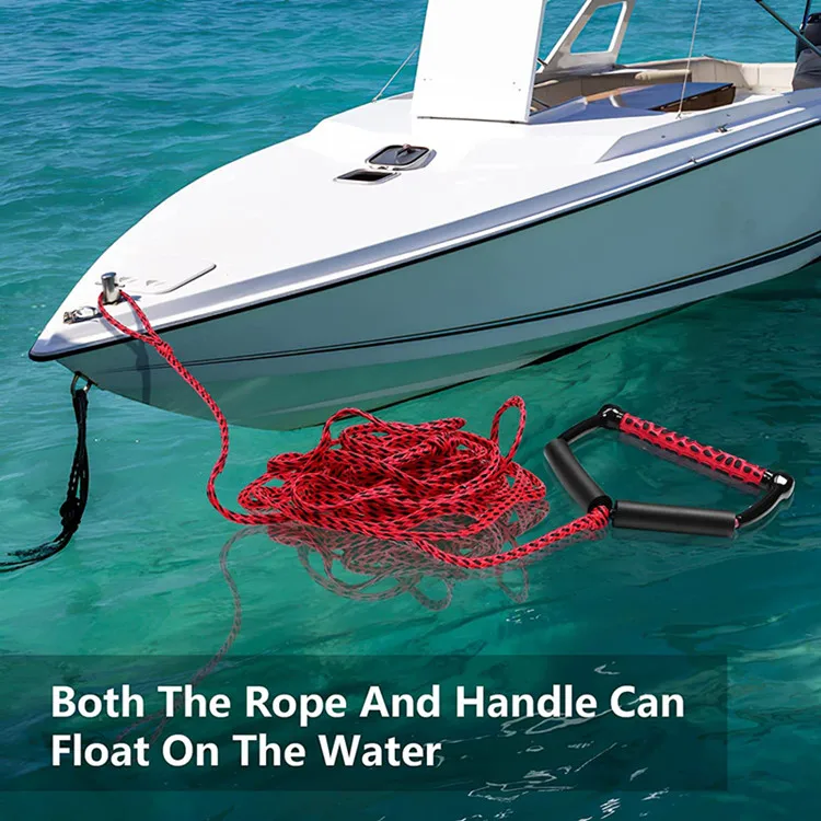 Лидер продаж, Заводская поставка, 5/8 веревка для Вейкборда, Высококачественная веревка для серфинга EVA, нескользящая ручка, водная Лыжная веревка