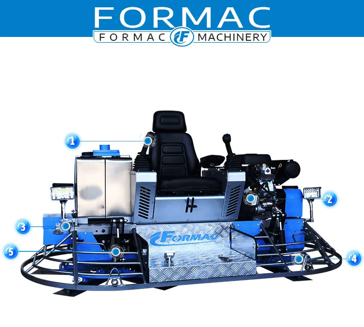 China Supplier Direct Sale Formac Steering Control Remote Control Power Trowel For Sale Propane