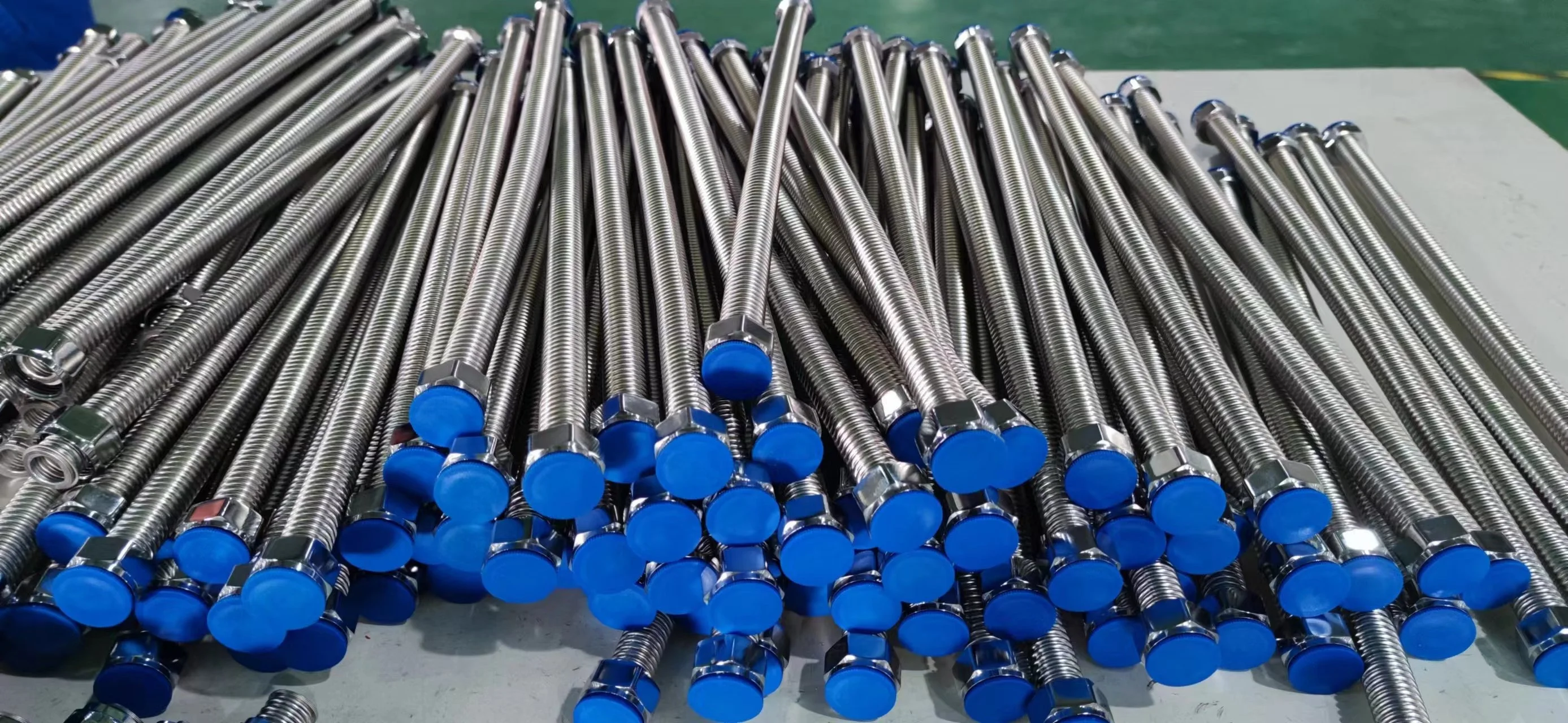 Corrugated Stainless Steel Flexible Water Line - for Water Softeners Filters System Supply - Heavy Duty Bendable Flex Pipe