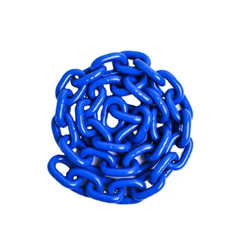 US Type G100 Short Link Chain Painted Steel Alloy Steel Zinc Finish 8mm Diameter 6mm Iron Welded Structure for Lifting Purpose