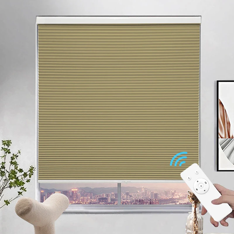 Manufacturer High Quality Modern Cordless Cellular Fabric Honeycomb Blinds No Drill Motorized Honeycomb Blinds
