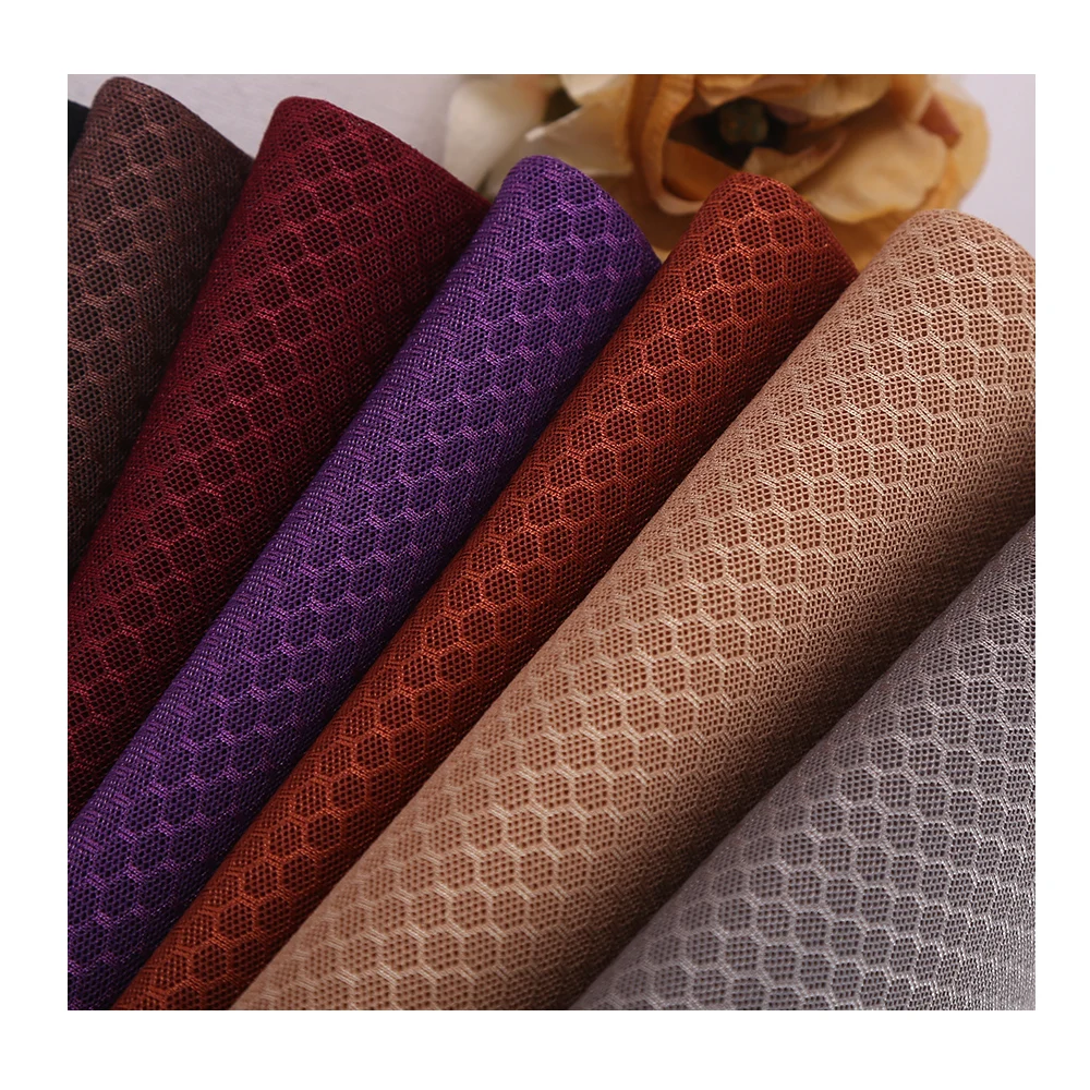 Factory Wholesale 3d Spacer Air Sandwich Football Pattern Mesh Fabric For Shoes Chair Cover
