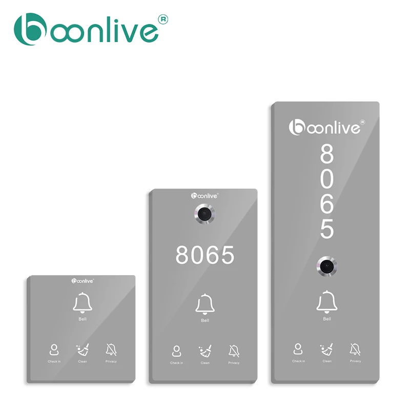Boonlive Hotel Management System Software Switch Room Status Touch Sensor Low Voltage Room number with DND