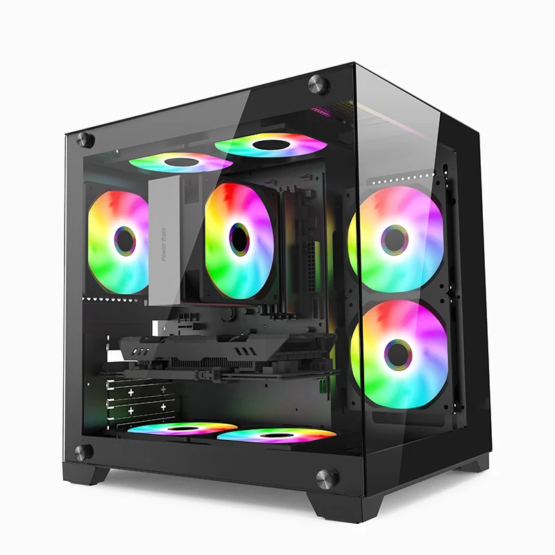 Cooler Master Durable Aluminum Alloy Full Tower PC Case Mini ITX Form Factor ATX Compatible Fans Power Supply Instant Stock!