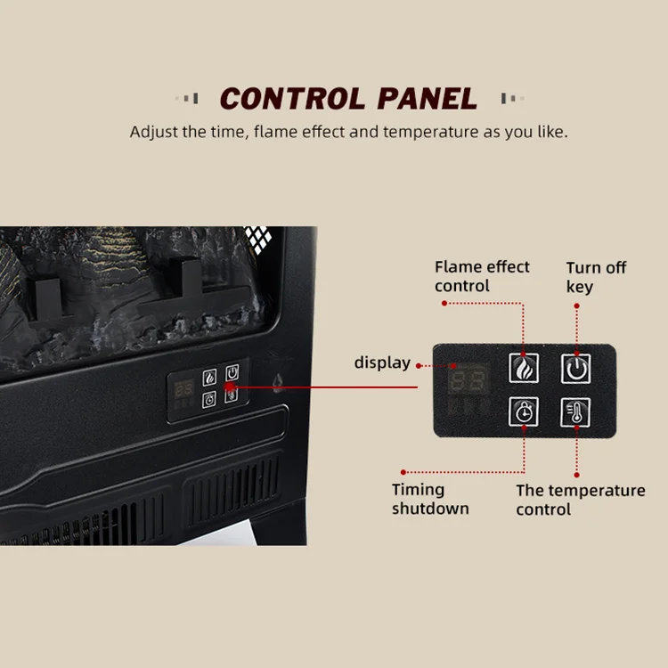 Wholesale Cheap Indoor Decor Flame 1400w Electric Fireplaces Heater