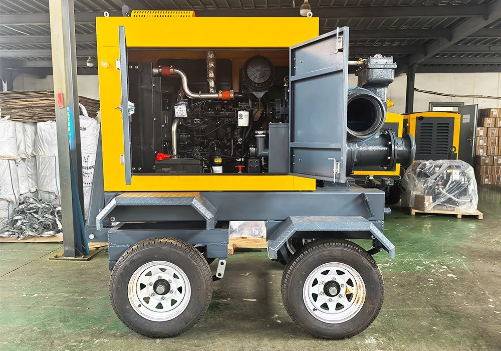 Corrosion resistant diesel engine vacuum sewage pump for mining and industrial use