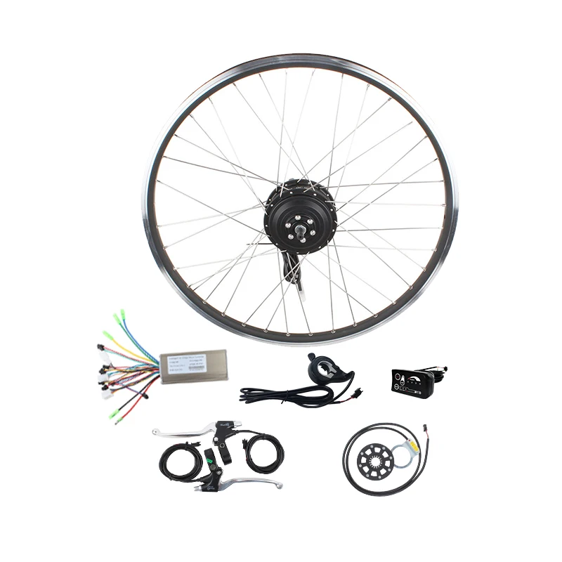 250W 350W 500W 36V 48V Brushless Geared Hub Motor Electric Bike Bicycle Conversion Kits 250w Front/Rear Wheel Electric Bike Kit