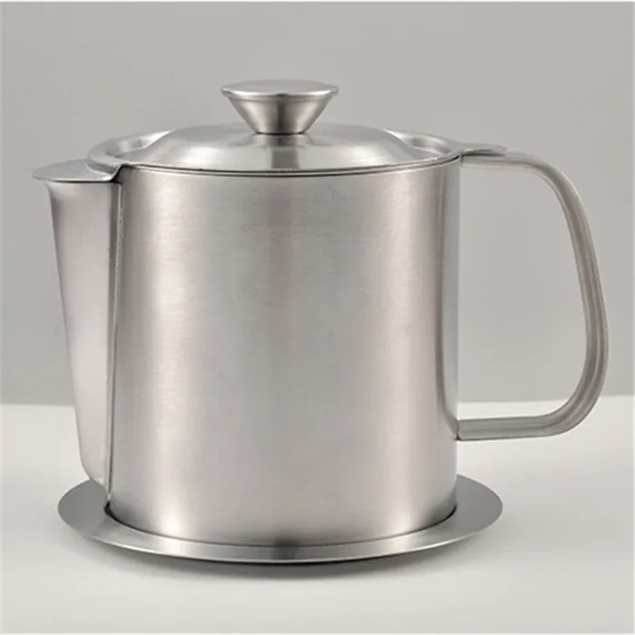 Hot selling stainless steel kitchen health multi-function oil cans directly shipped oil filter pot kitchenware small gadgets