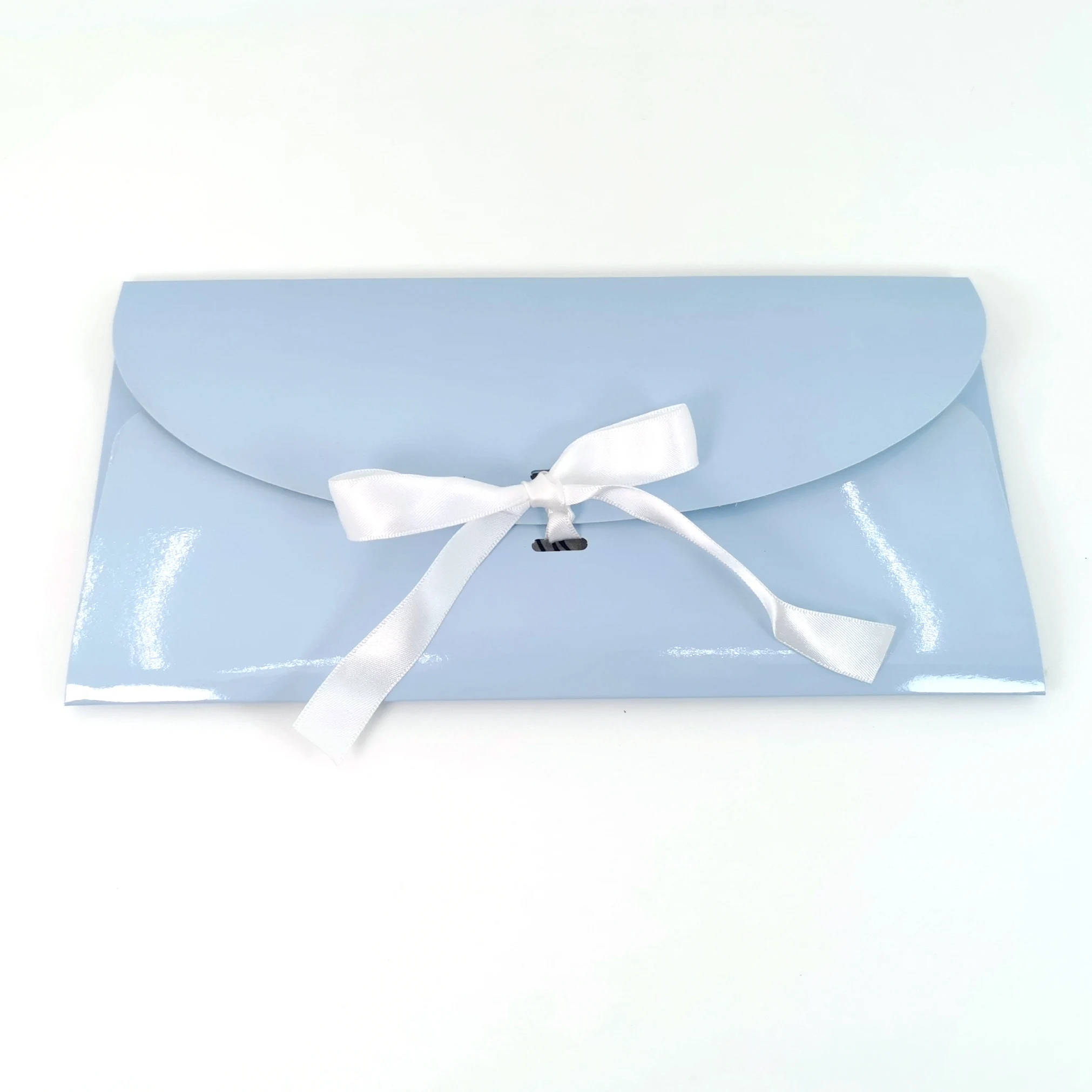 custom recyclable folding paper envelope packaging with ribbon custom order gift envelopes packing scarf packaging box