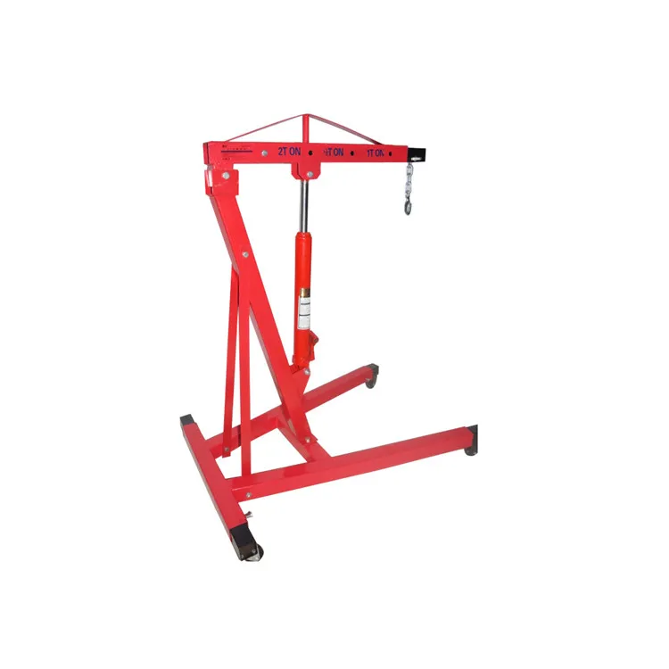 Heavy Duty Strong 2 Ton Hydraulic Engine Crane Small Mobile Pickup Truck Lifting for Auto Professional Maintenance