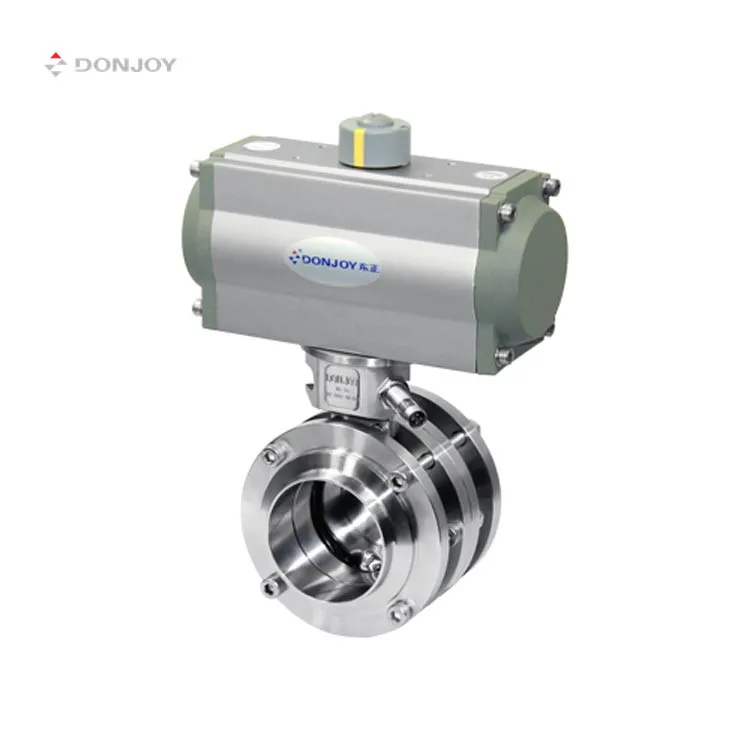 DONJOY 3 pcs sanitary butterfly valve water stainless