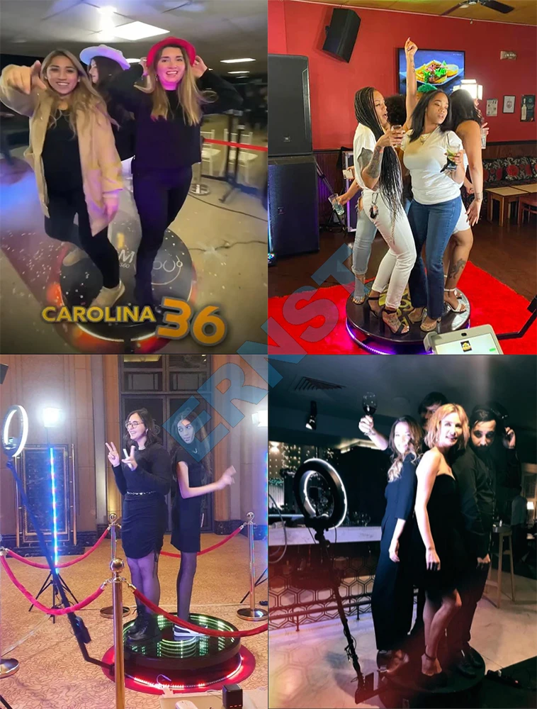 Selfie 360 Spinner Platform Party Supply Photobooth Vending Machine Automatic Rotating Camera Video Cabina 360 Photo Booth