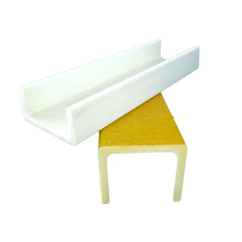 High Quality Fiberglass Pultruded C channel FRP polished frp profiles For glass Fiber Insulation Ladder