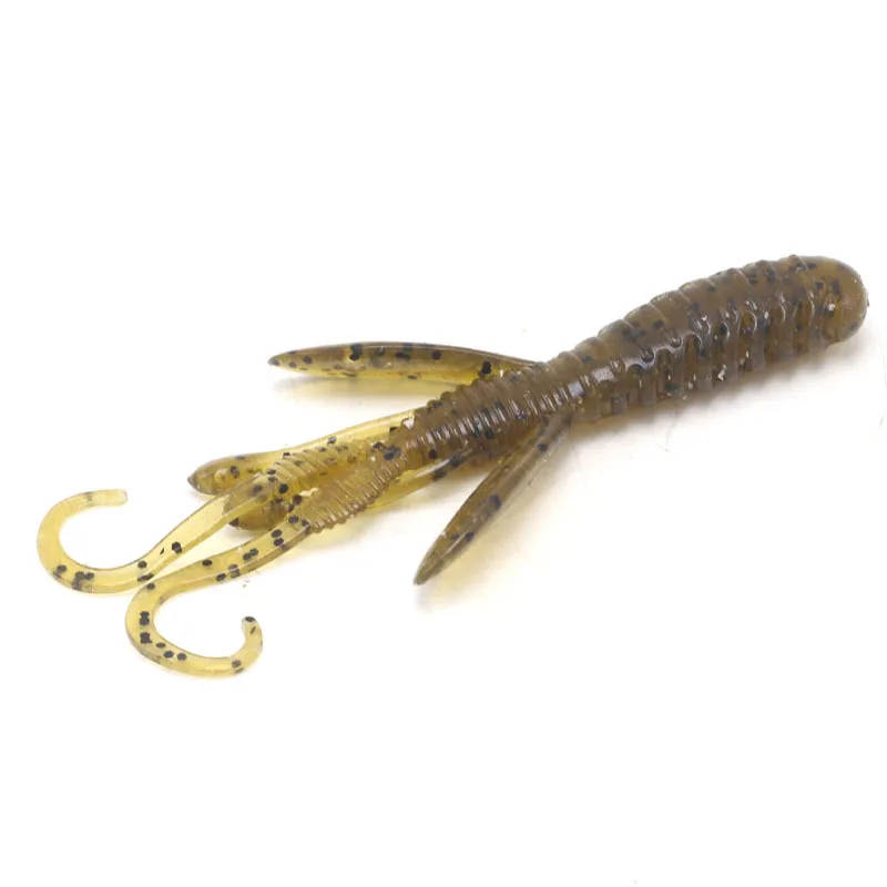 Yoshikawa 6pcs/lot  6.6g 10cm Soft Fishing Bait 10 colors bait wholesale high quality soft lure for Perch Bass shrimp lure