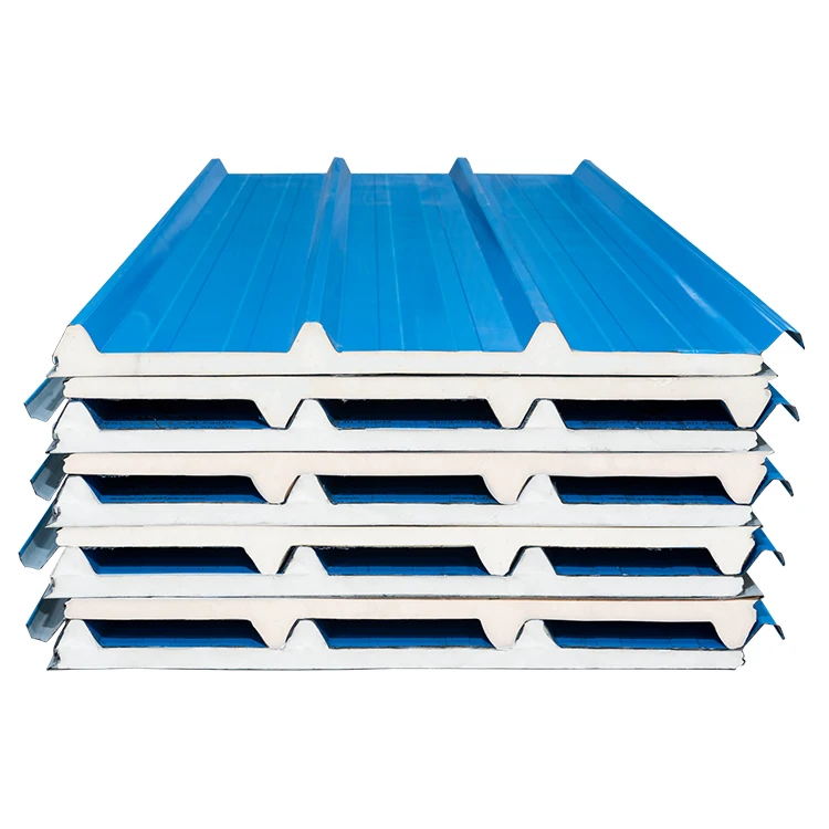 Lightweight durable PU insulated sandwich panels for freezer cold storage room